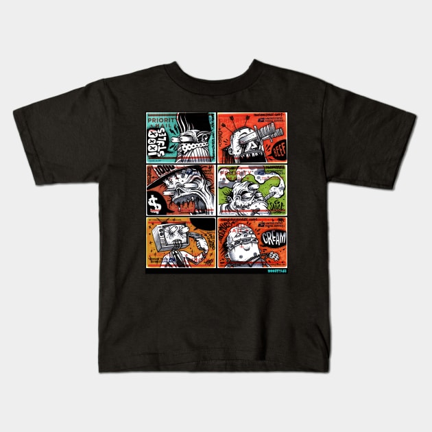 #228 Character Blast 2 Kids T-Shirt by 1000STYLES